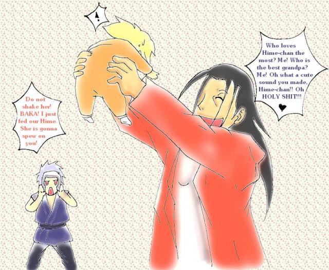 Little Tsunade-hime and her Senju Grand dads